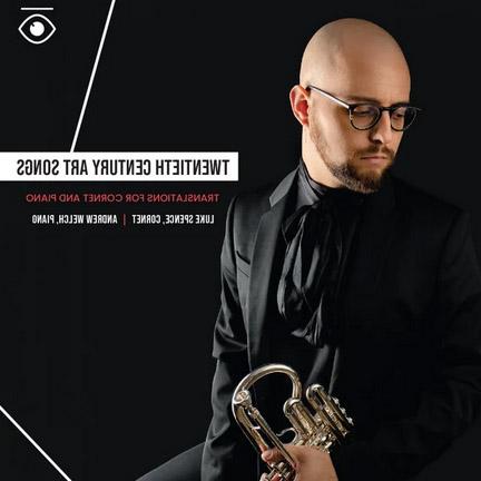 album cover; spence holding trumpet